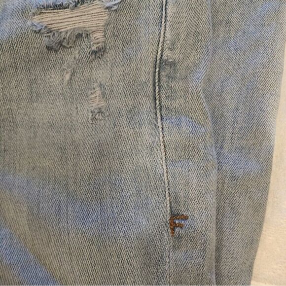 Frame Le Skinny Crop Jeans 28 Light Blue Distressed - Picture 10 of 12